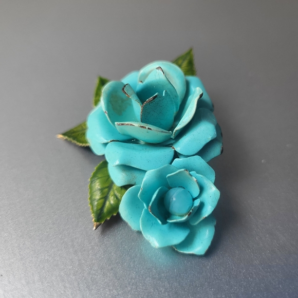 1930s Vintage Handmade Flower Brooch - Picture 4 of 6